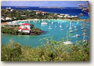 St. John US Virign Islands harbor sailing itinerary