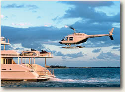 Helicopter pad on Luxury Mega Yacht Charters 