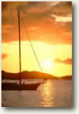 St. John sunset US Virgin Islands Sailing Vacation