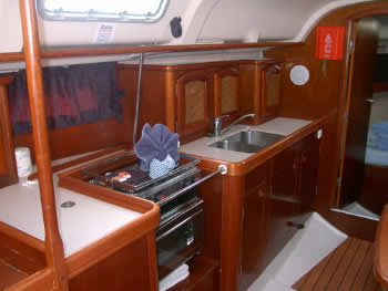 Beneteau 35 Bareboat  galley