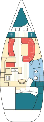 Beneteau 362 bareboat layout