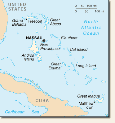 Bahamas Sailing map motor yacht charter paradise
