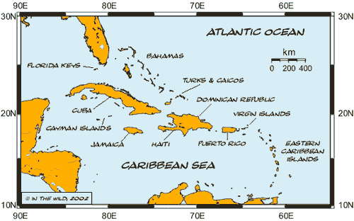 Caribbean Sailing Vacations Map Yacht Charter Destinations Island Getaways Holiday