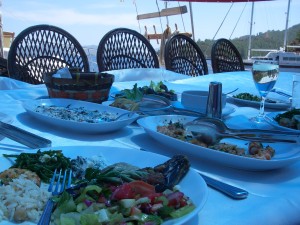 Turkey sailing vacation local cuisine
